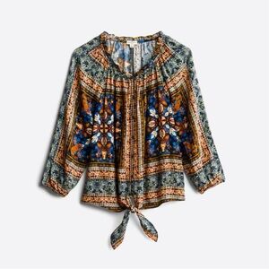 Mason & Belle Ginna Tie Front Top